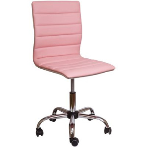 Кресло Sedia GRACE экокожа розовый, хром пятилуч/без подлок