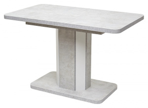 Стол STORK 120(160)х75 Белый бетон/ Белый 120