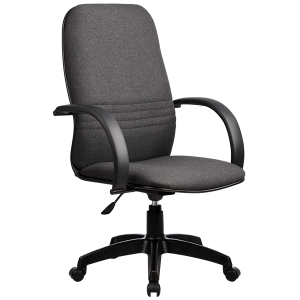 Кресло Менеджер-1 ткань 18 серый пятилучие пластик CP-1 PI