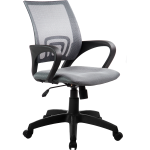 Кресло С-804 сетка 24 светло-серый пятилучие пластик SU-CS-9/подл.106/осн.005 PP