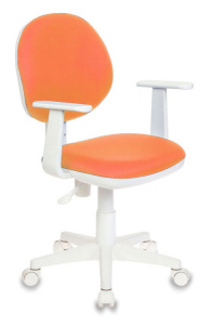 Кресло детское Бюрократ CН-W356AXSN/15-75 оранжевый 15-75 колеса белый (пластик белый)