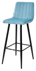 Барный стул DERRY G108-57 пудровый бирюзовый, велюр